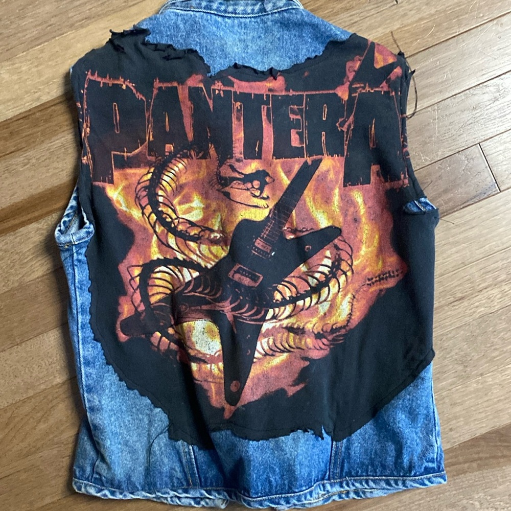 Custom Metal Vintage Pantera Battle Jacket size medium
